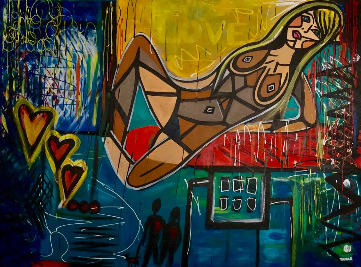 Image for Nude Woman Lying Down in the City