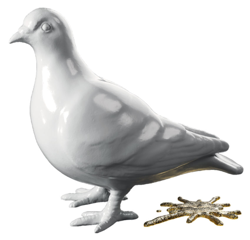 London Museum's New Logo: A Pigeon Pooping?
