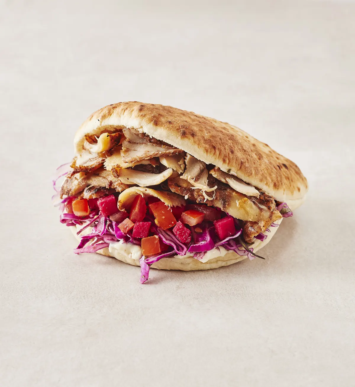 Hot Chicken Shawarma Pita Pocket