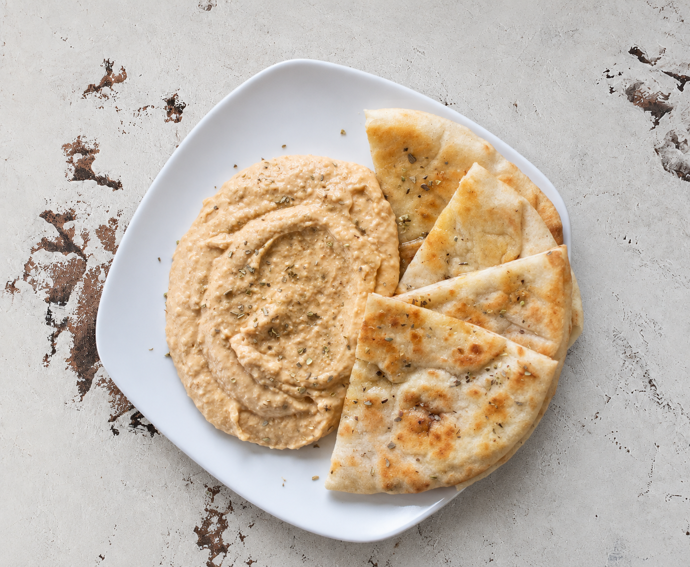 Hummus Served with Warm Pita Image
