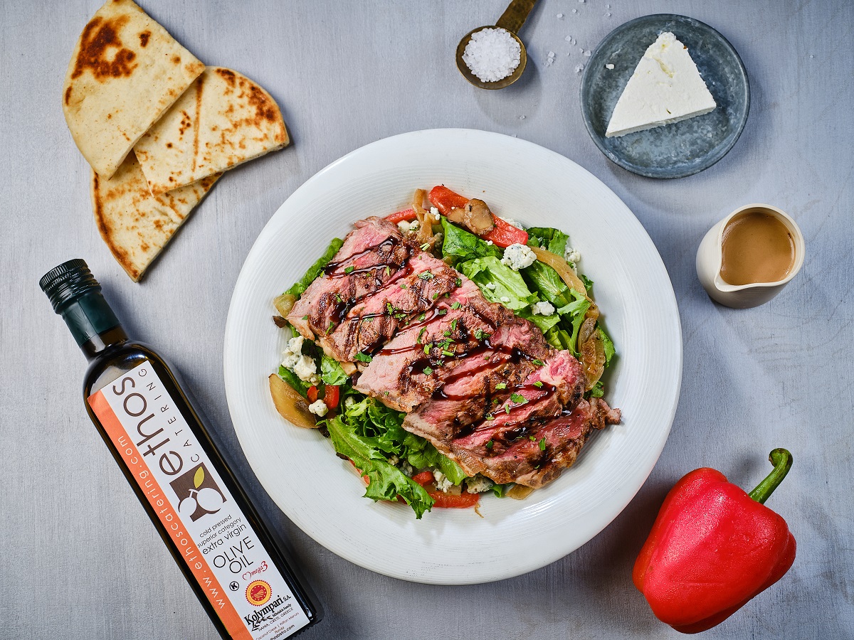 Grilled steak salad