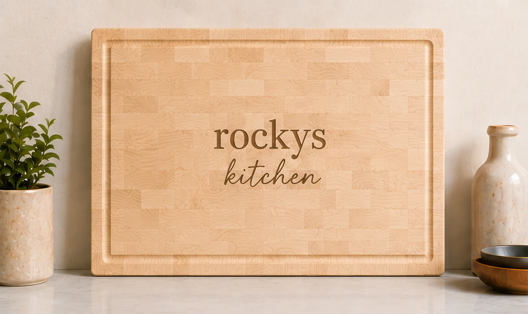 Image for Maple Wood Cutting Board - 14" x 22"