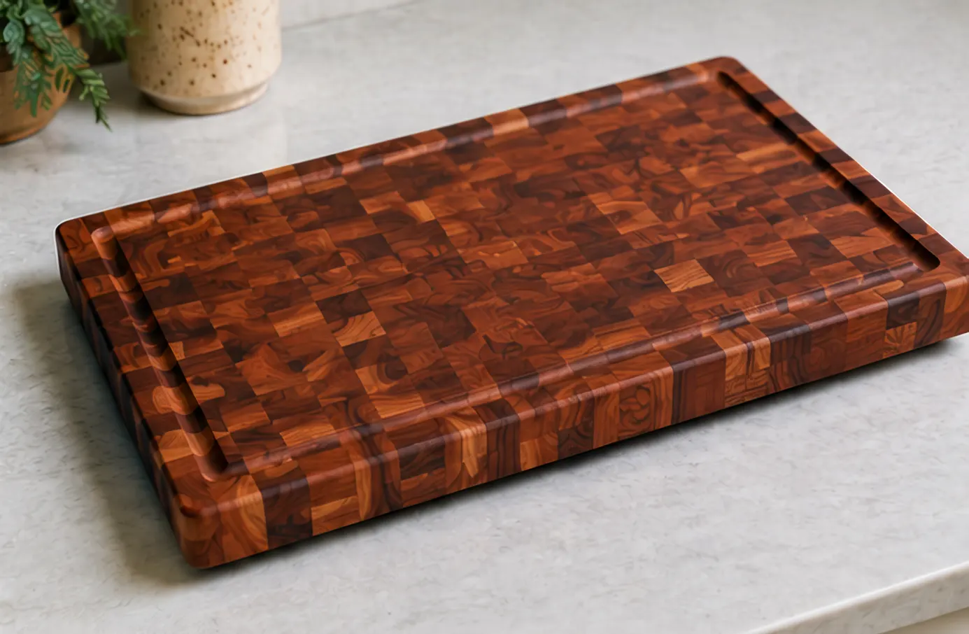 Mahogany Wood Cutting Board - 13" x 20" Image 1