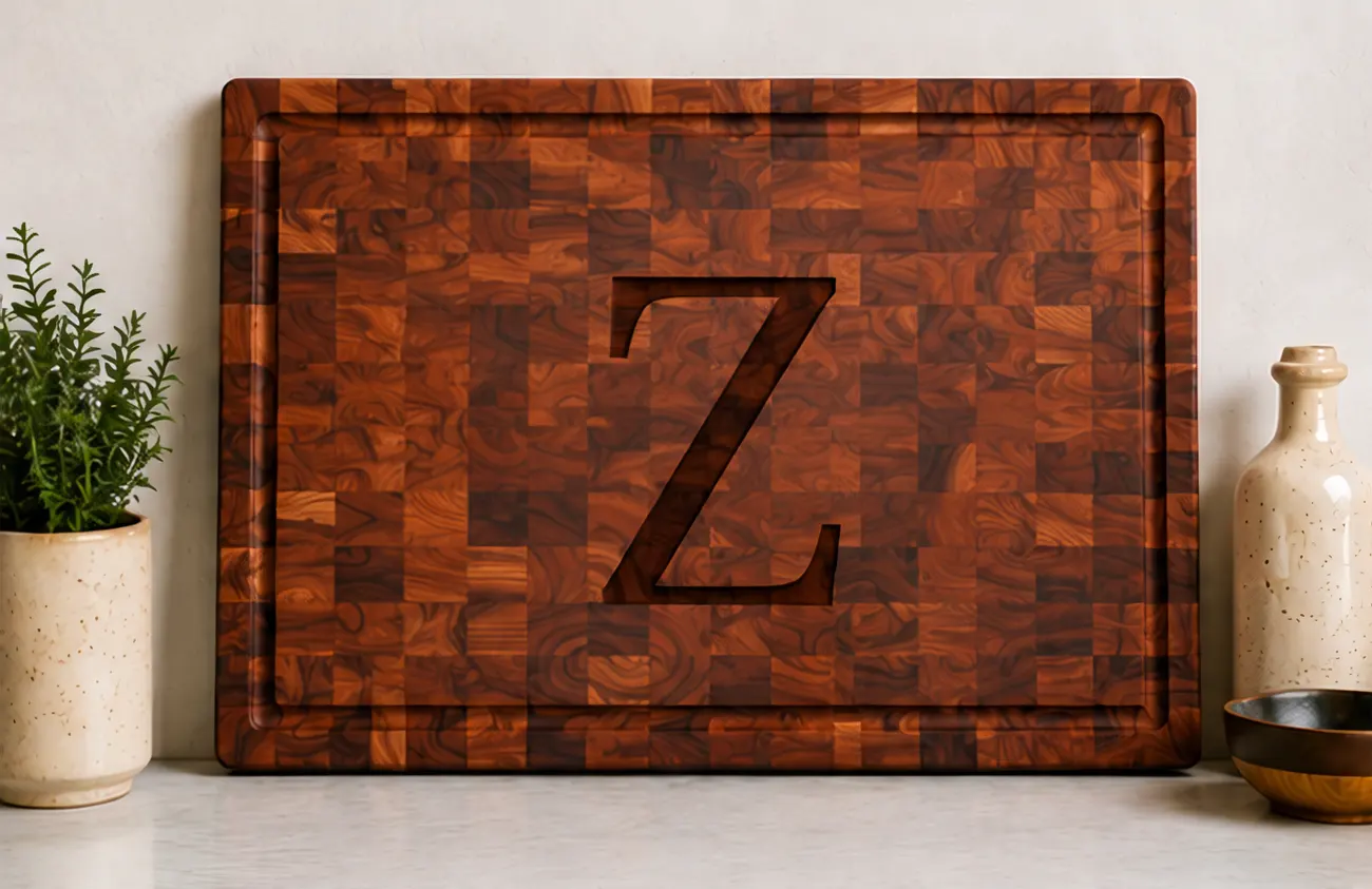 Image for Mahogany Wood Cutting Board - 13" x 20"