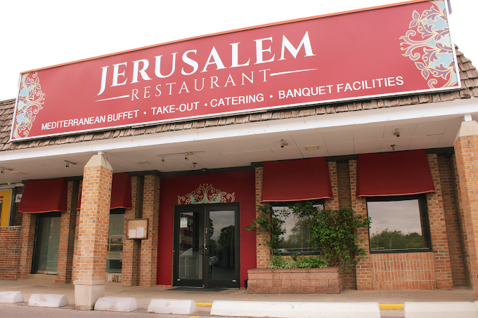 Mediterranean restaurant dining room representing Jerusalem Leslie