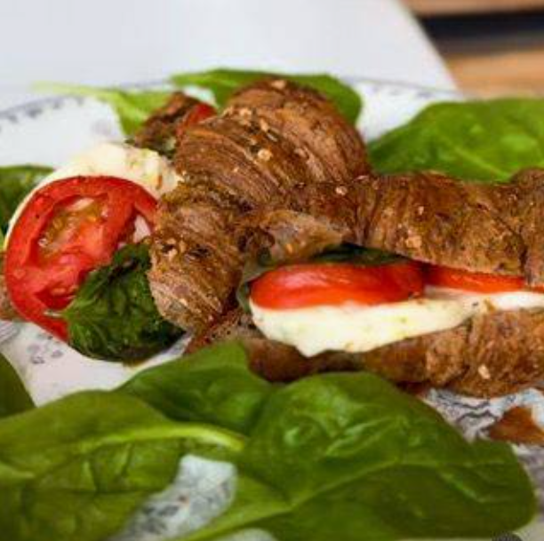 Caprese Sandwich – Fresh Mozzarella Tomato Basil Extra Virgin Olive Oil Balsamic | Living Green Cafe Fort Lauderdale