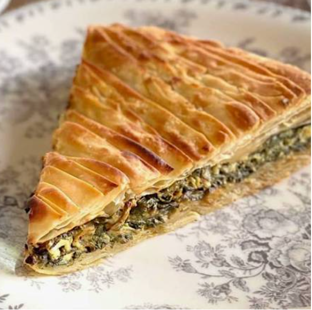 Spanikopita – Greek Spinach Pie with Feta Cheese and Herbs | Living Green Cafe Fort Lauderdale