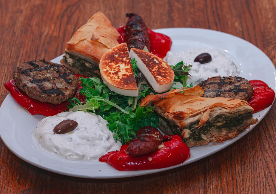 Mixed appetizer platter