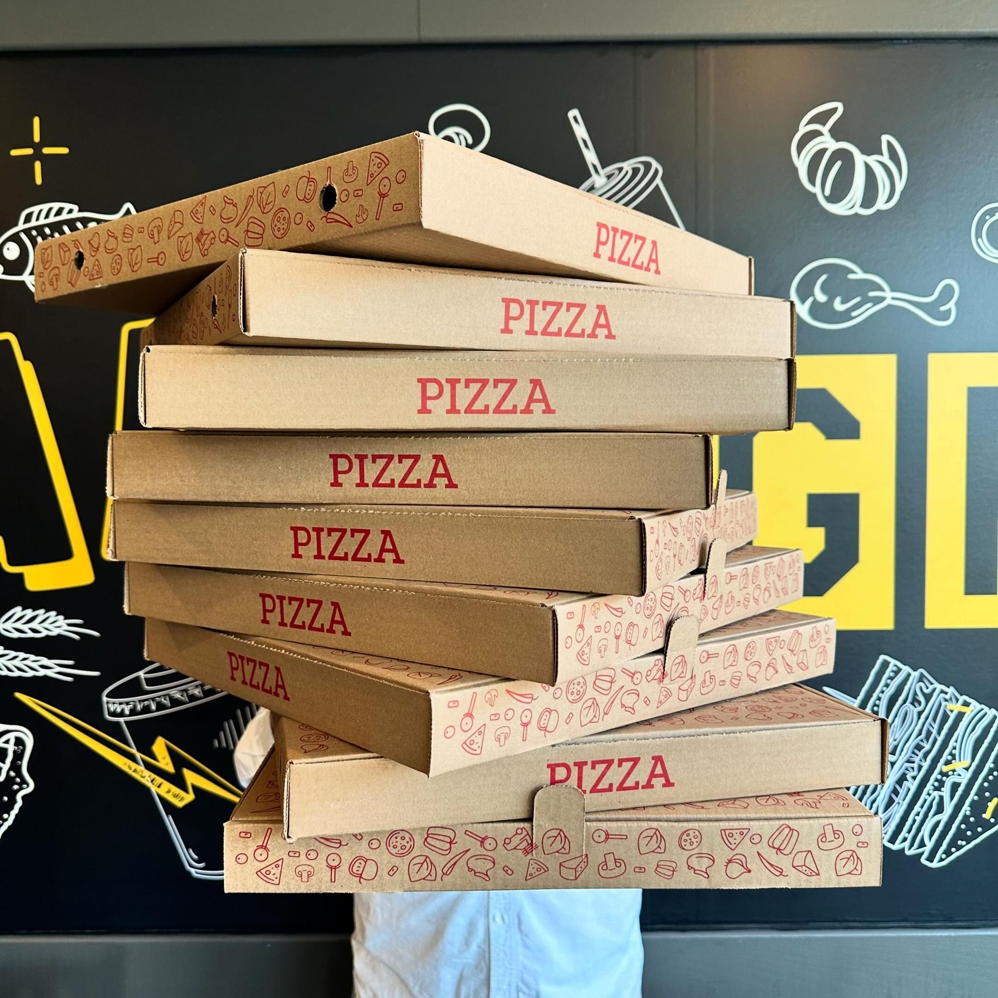lots of pizza