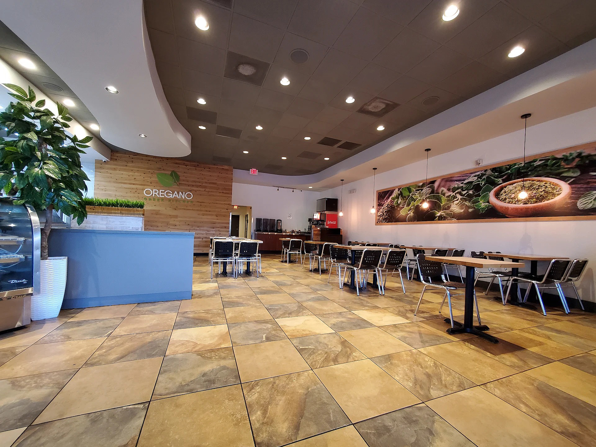 Interior of Greek Restaurant in Miami