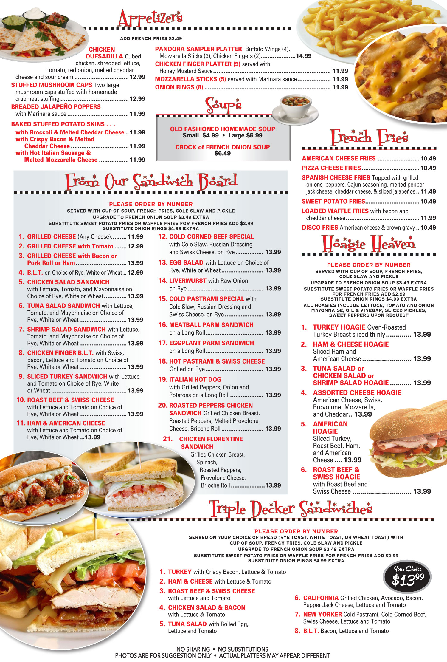 Hainesport Dinner Menu