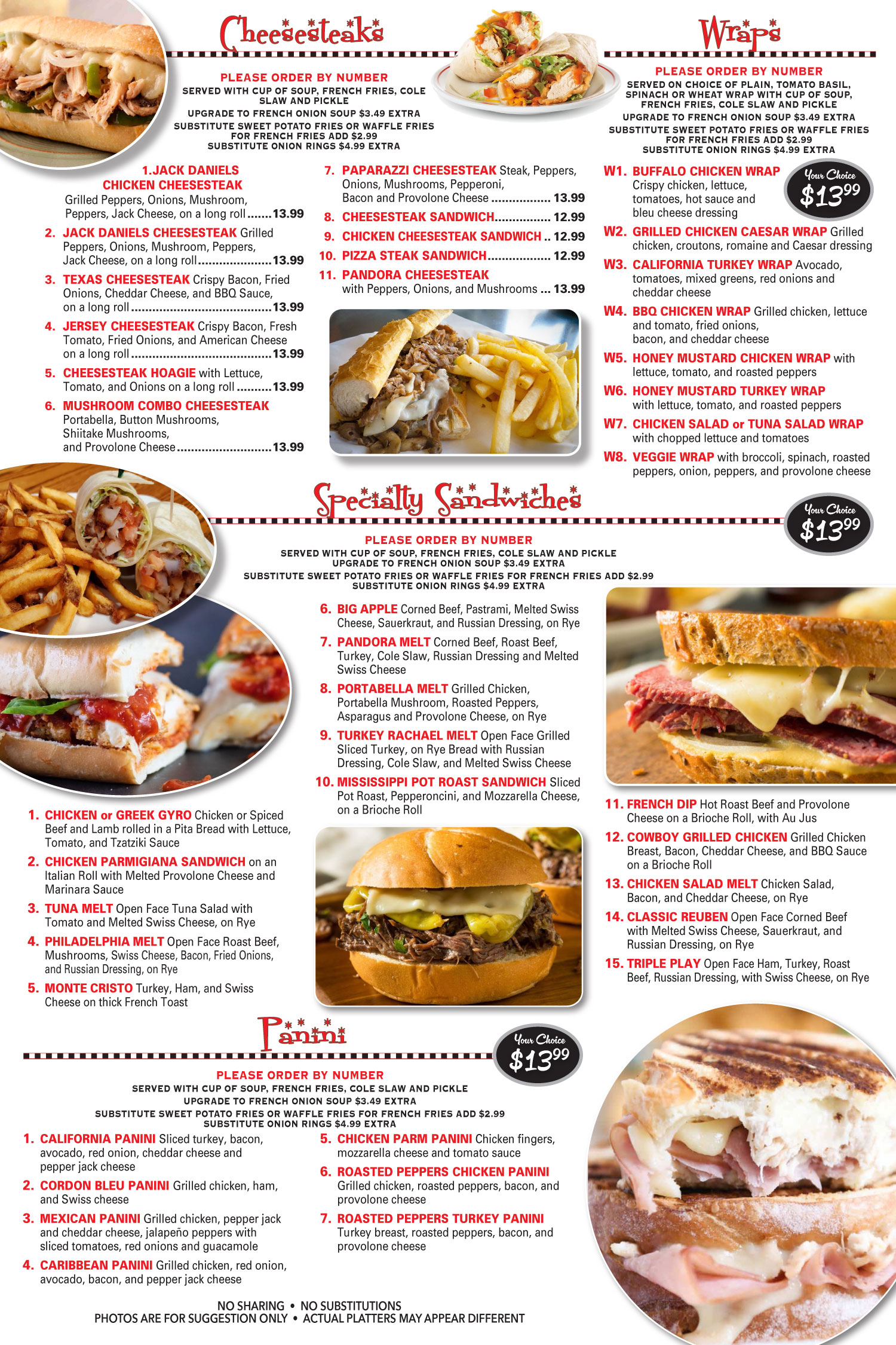 Hainesport Dinner Menu