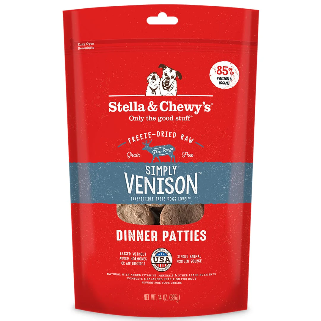 Simply Venison Dinner Patties Freeze-Dried Raw Dog Food Image