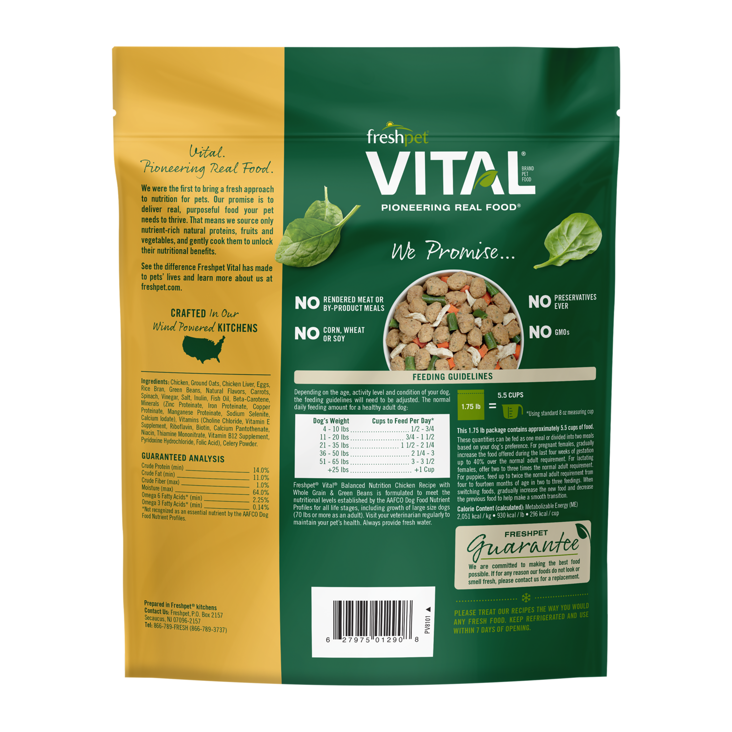 Balanced Nutrition Chicken Fresh Dog Food Image 1