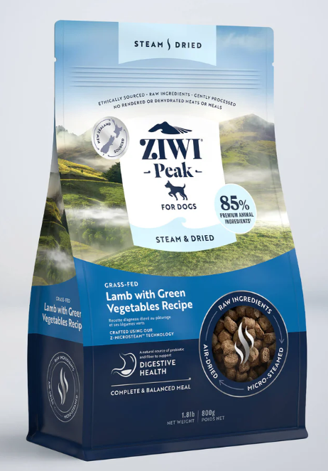Ziwi Steam dried Lamb with Green Vegetables Recipe Image 0