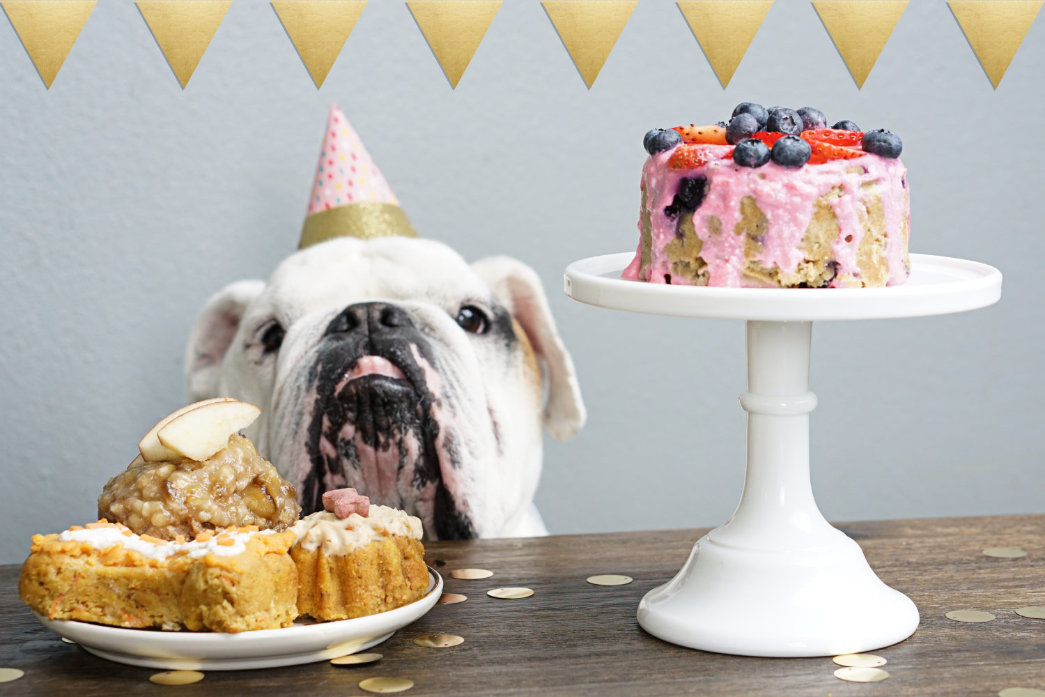 Coconut Berry Dog Cake Image 0