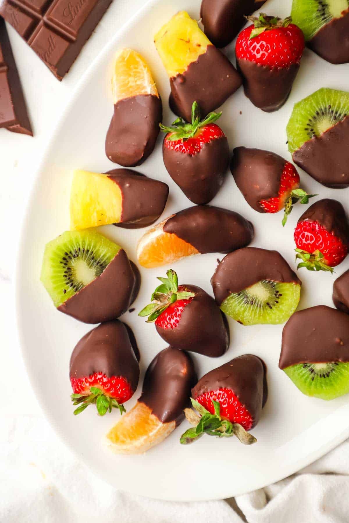 Chocolate Dipped Fruit Image