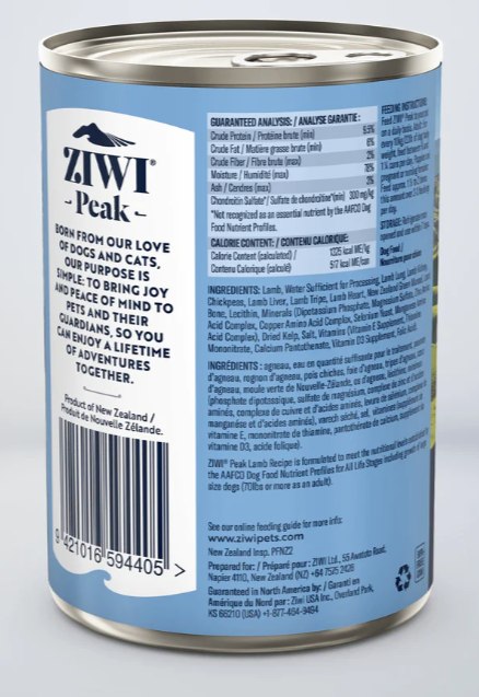 Ziwi Wet Lamb Recipe Image 1