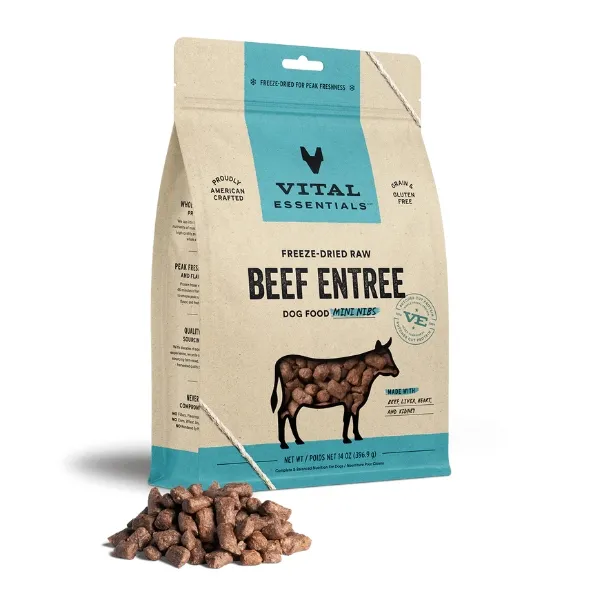 Freeze-Dried Raw Beef Entree Dog Food Mini Nibs Image 0
