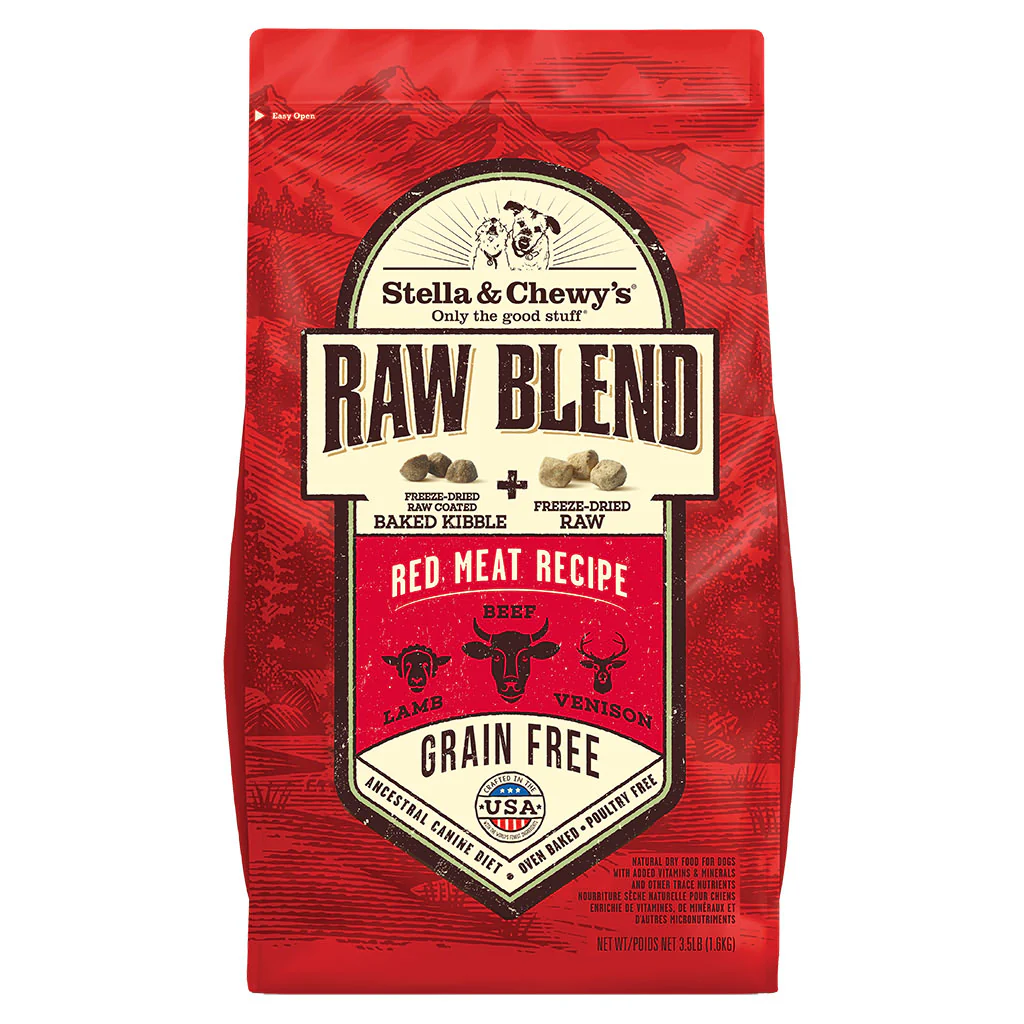 Red Meat Recipe Raw Blend Kibble Dry Dog Food Image