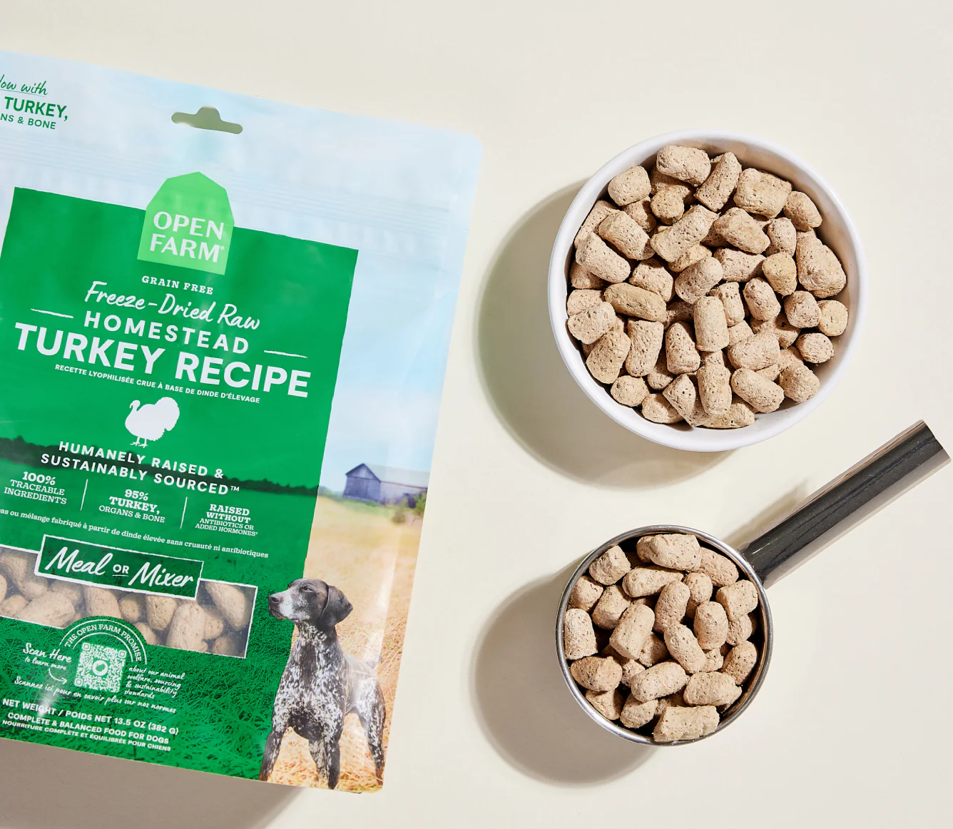 Homestead Turkey Freeze-Dried Raw Dog Food Image 1
