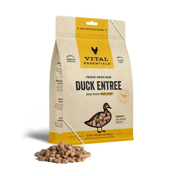 Freeze-Dried Raw Duck Entree Dog Food Mini Nibs Image 0