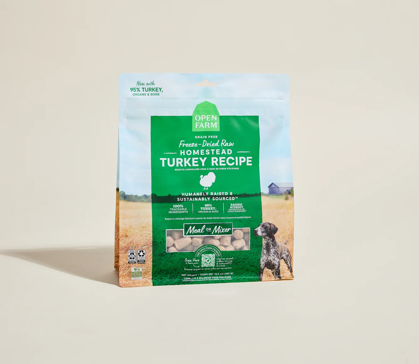Homestead Turkey Freeze-Dried Raw Dog Food Image 0