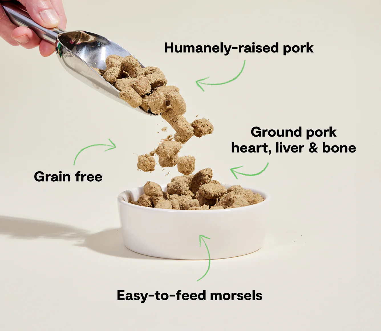 Farmer's Table Pork Freeze-Dried Raw Dog Food Image 2