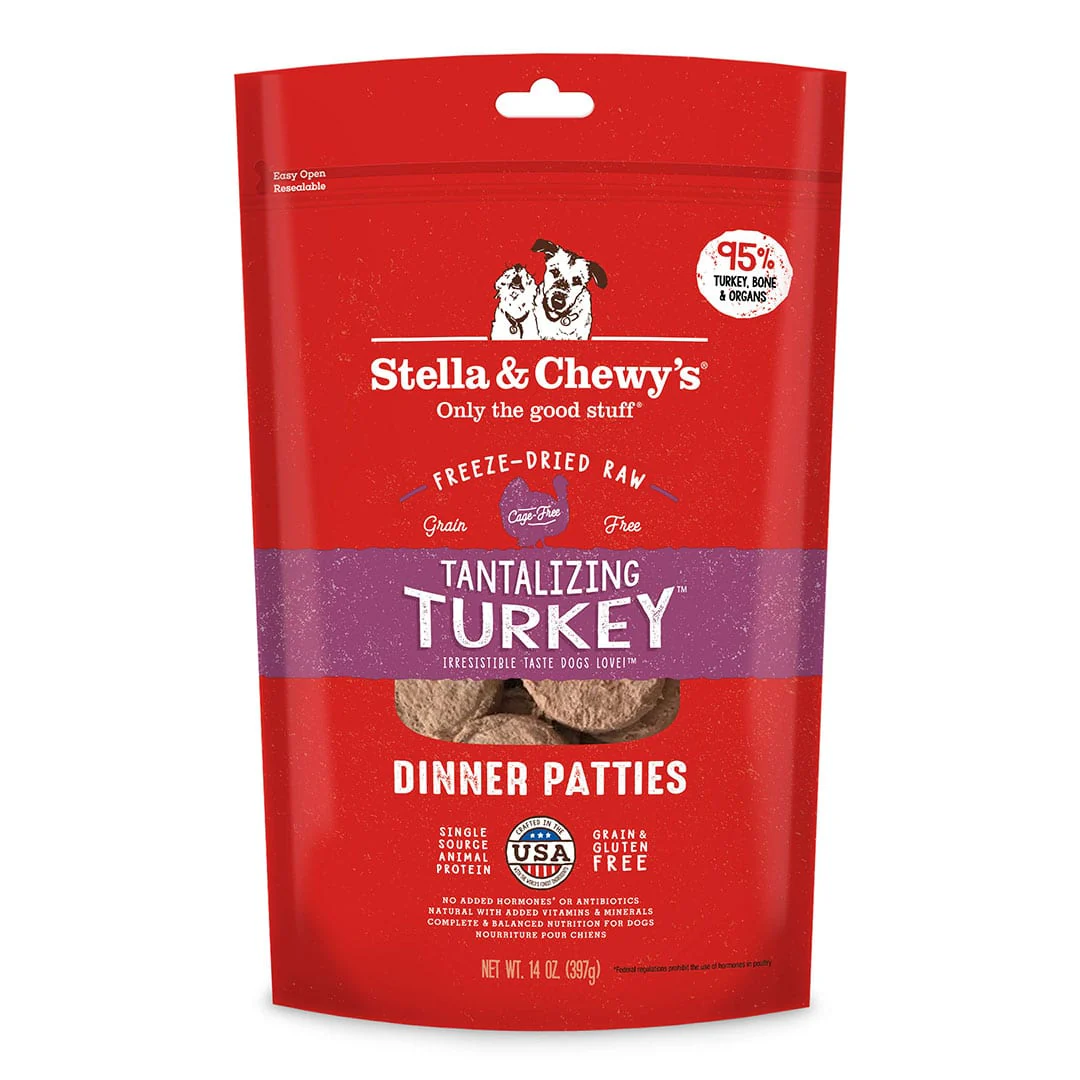 Tantalizing Turkey Dinner Patties Freeze-Dried Raw Dog Food Image
