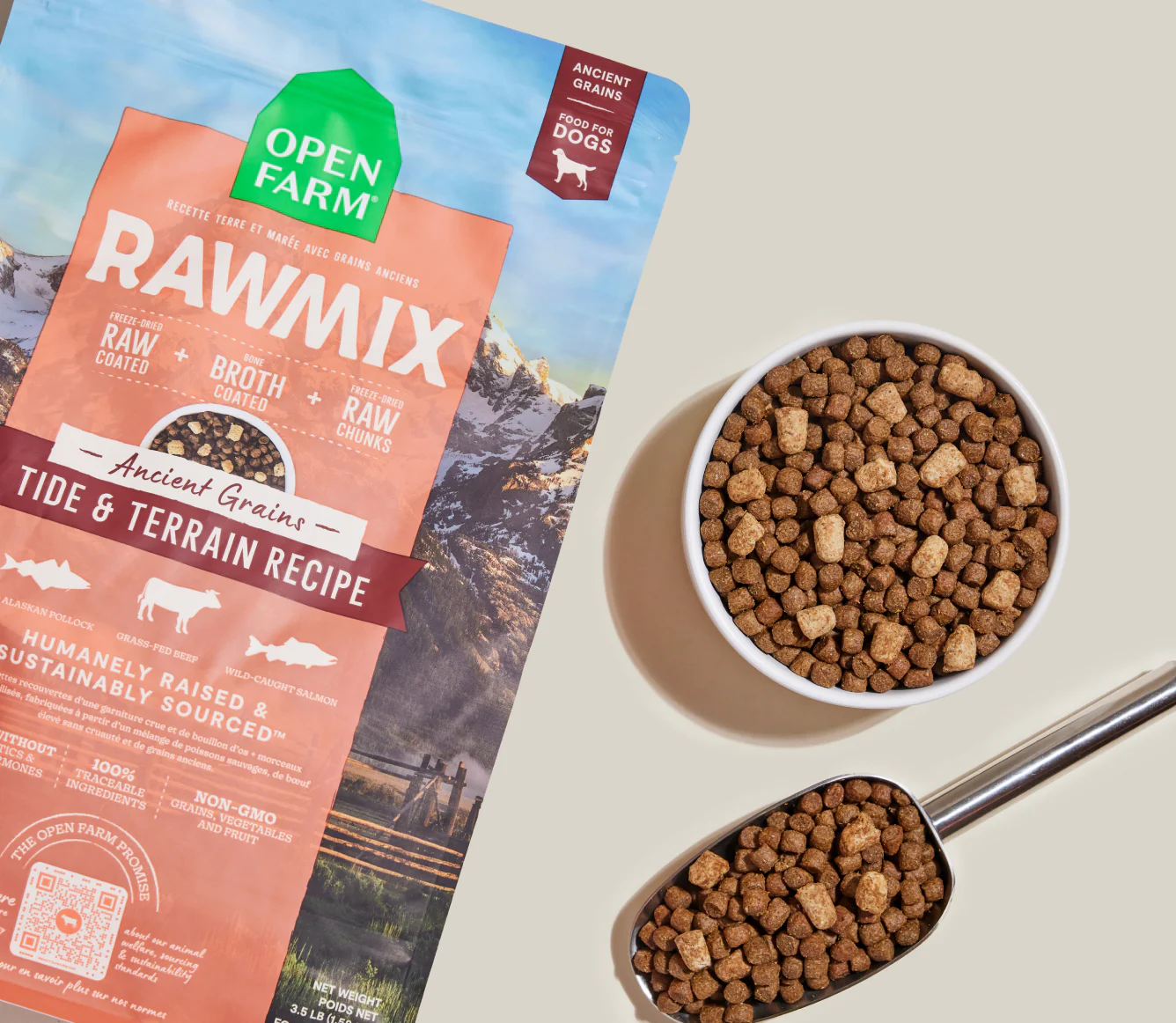 RawMix Tide & Terrain with Ancient Grains Dry Dog Food Image 1