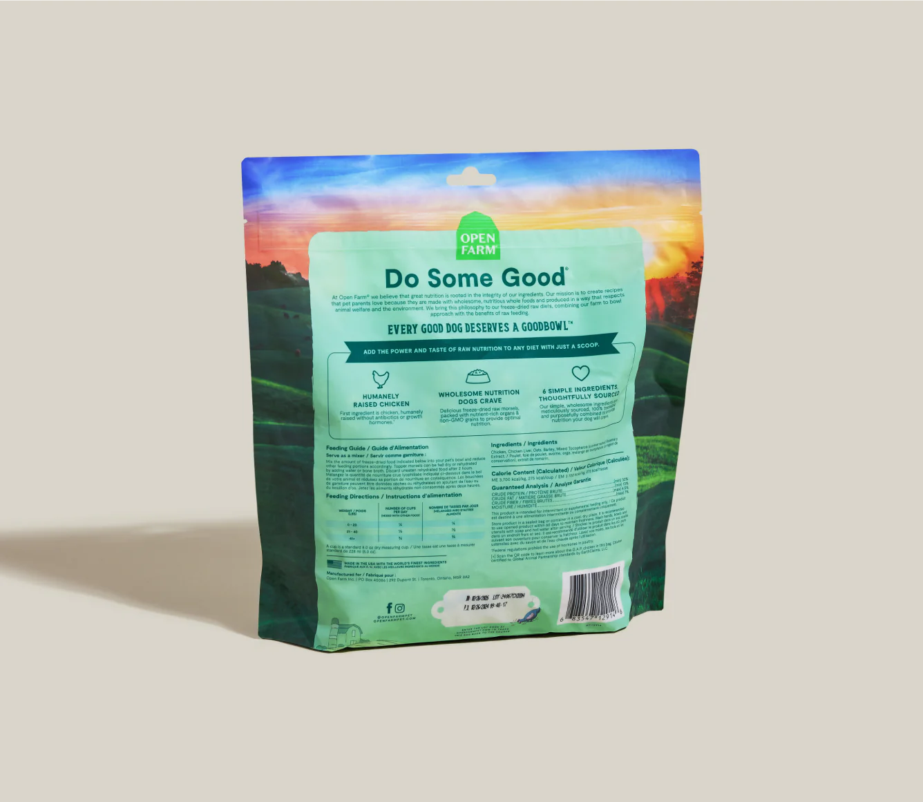 Goodbowl Harvest Chicken Recipe with Wholesome Grains Freeze-Dried Raw Dog Food Image 3