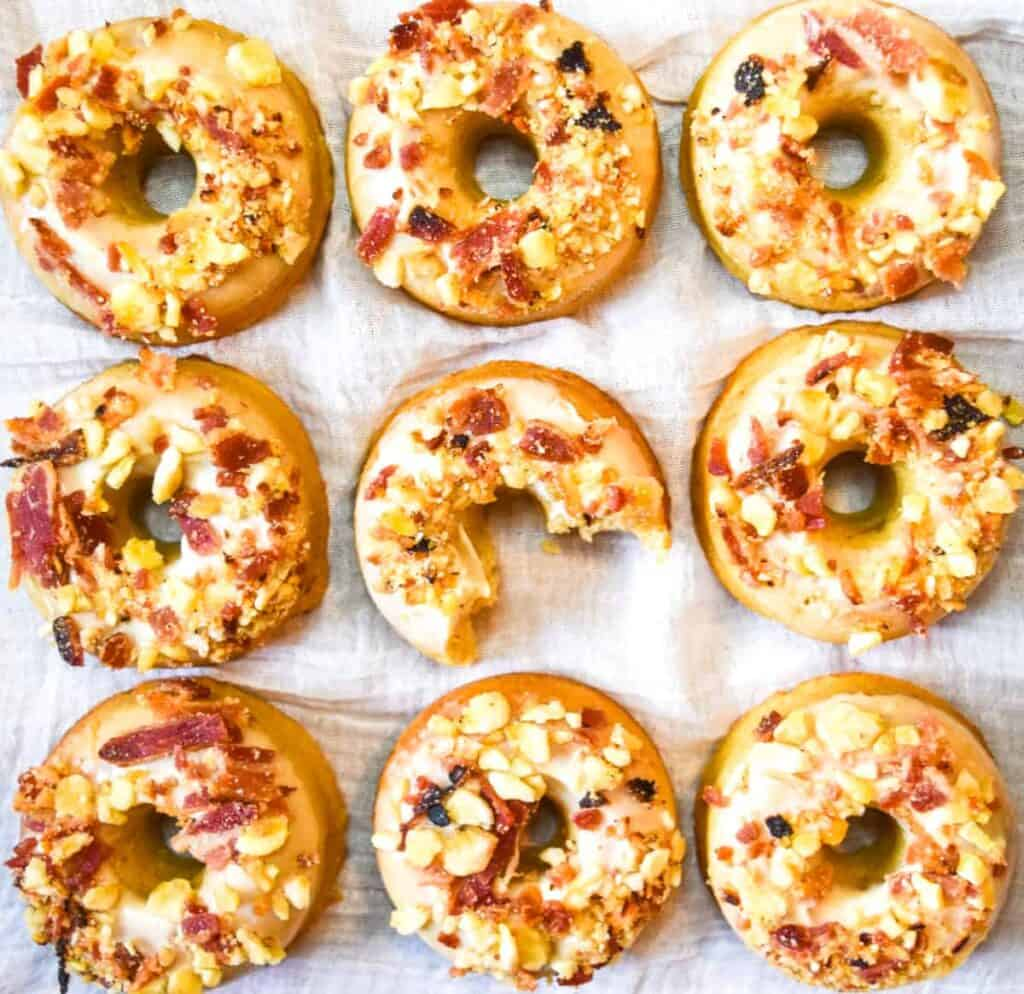 Banana peanut butter donuts Image