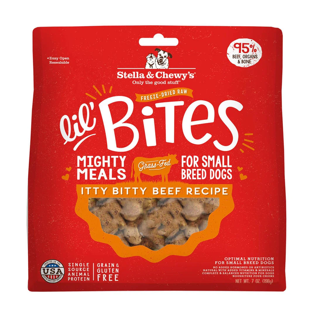 Lil' Bites Itty Bitty Beef Recipe Freeze-Dried Dog Food Image