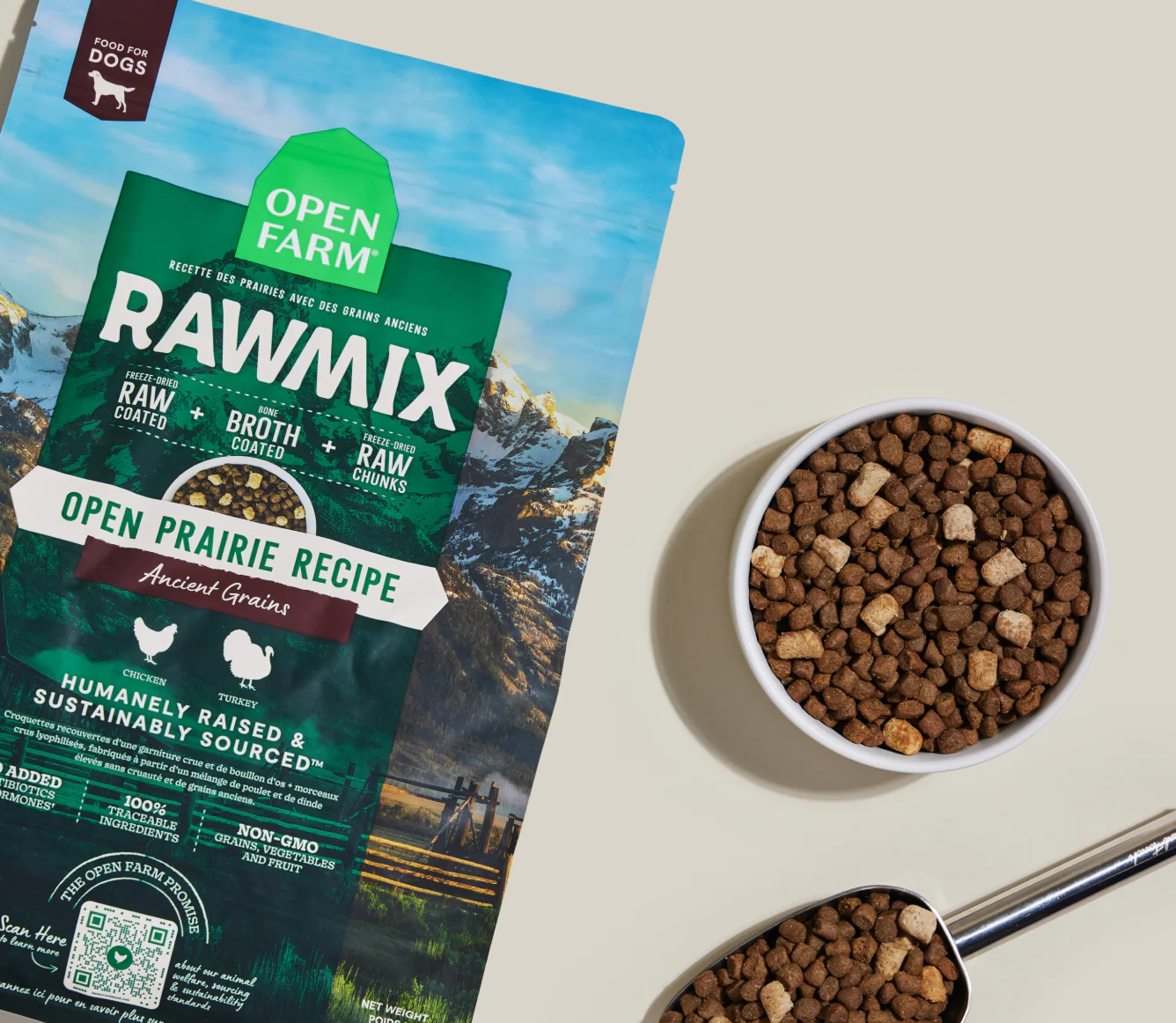 RawMix Open Prairie Recipe with Ancient Grains Dry Dog Food Image 1
