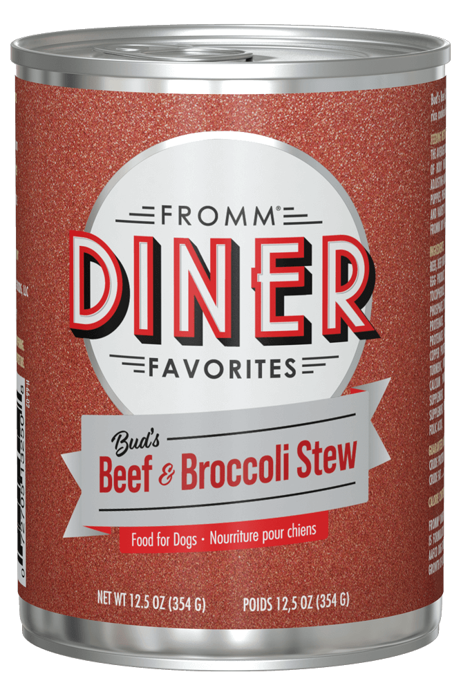 Diner Favorites Bud's Beef & Broccoli Stew Wet Dog Food Image