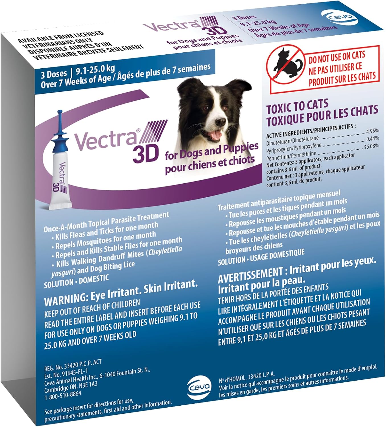 Vectra® 3D for Dogs 9.1kg to 25kg Image 1