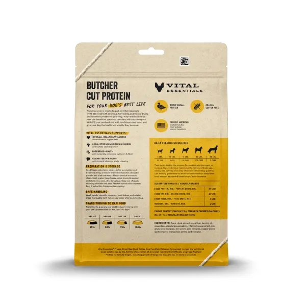 Freeze-Dried Raw Duck Entree Dog Food Mini Nibs Image 1