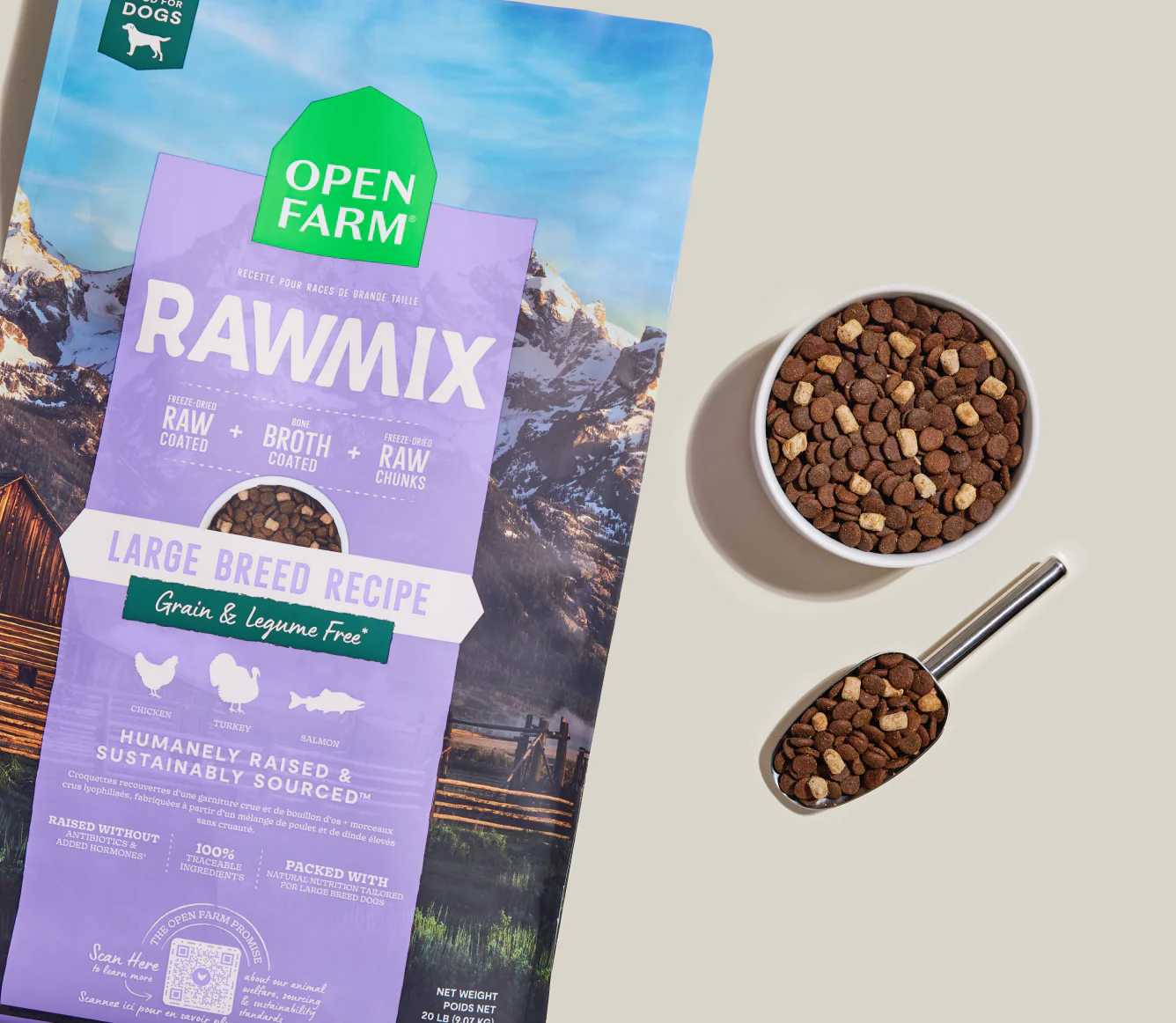 RawMix Large Breed Recipe Dry Dog Food Image 1