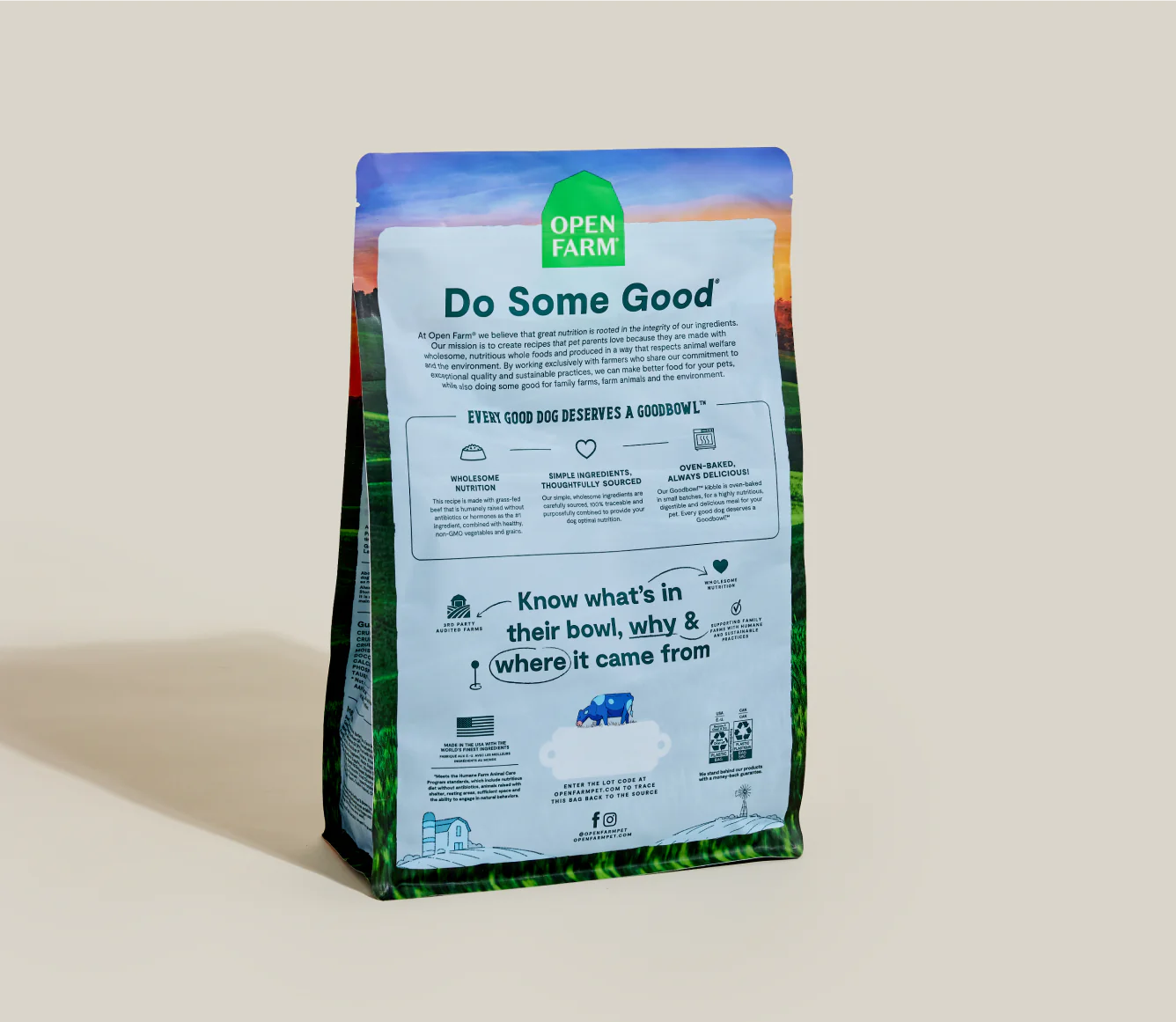 Goodbowl Grass-Fed Beef & Brown Rice Recipe Dry Dog Food Image 3