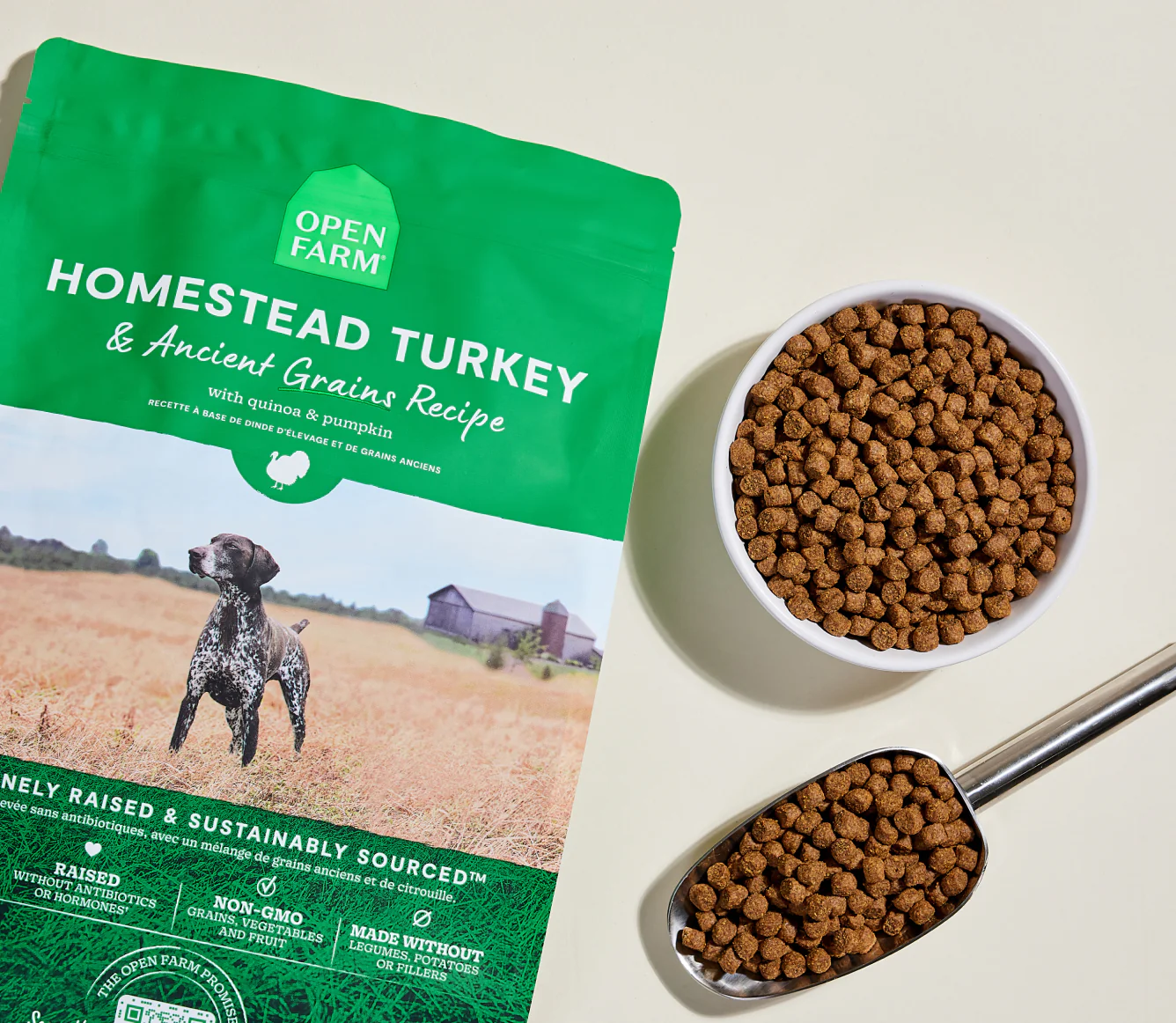 Homestead Turkey & Ancient Grains Dry Dog Food Image 1