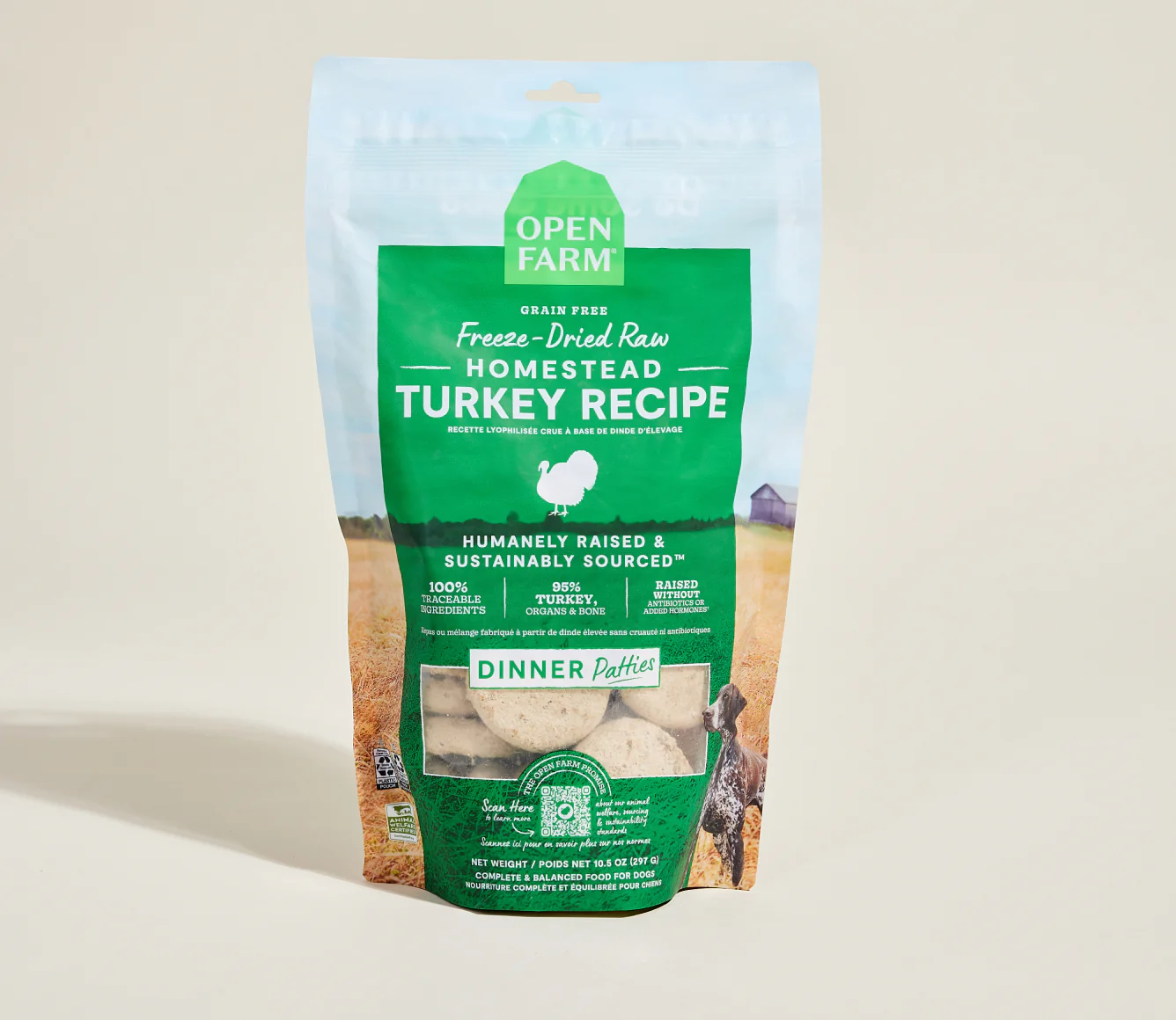 Homestead Turkey Freeze-Dried Raw Patties Freeze-Dried Dog Food Image 0