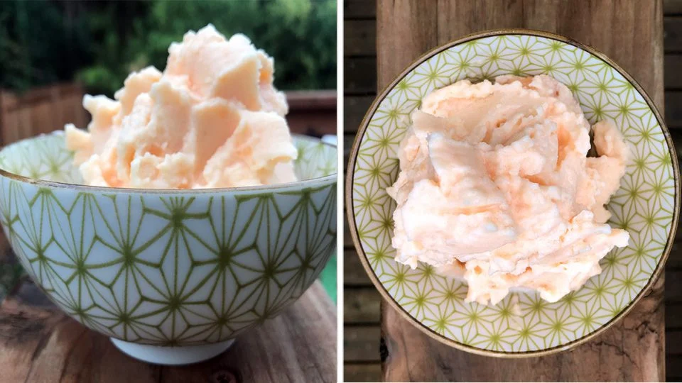 Cantaloupe ice cream Image