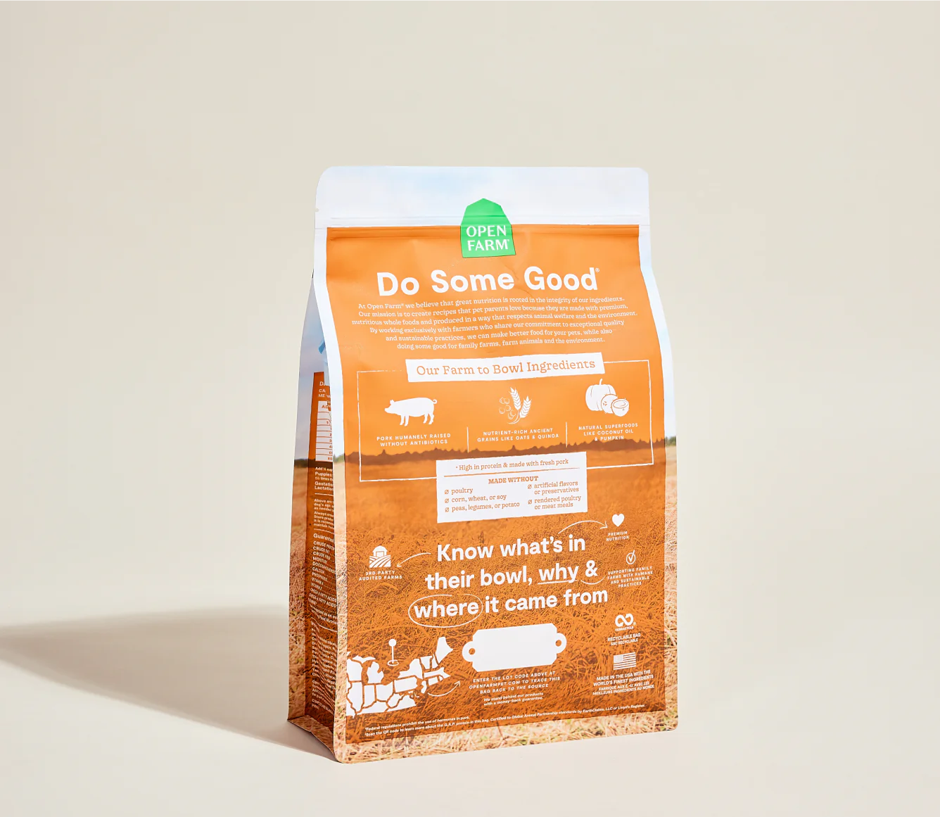 Farmer's Table Pork & Ancient Grains Dry Dog Food Image 3