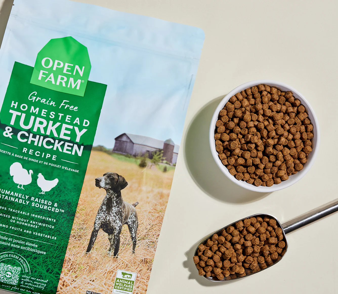Homestead Turkey & Chicken Dry Dog Food Image 1