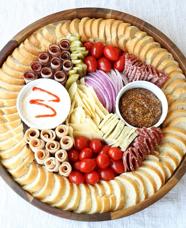 Mini Deli Sandwich Charcuterie Board Image