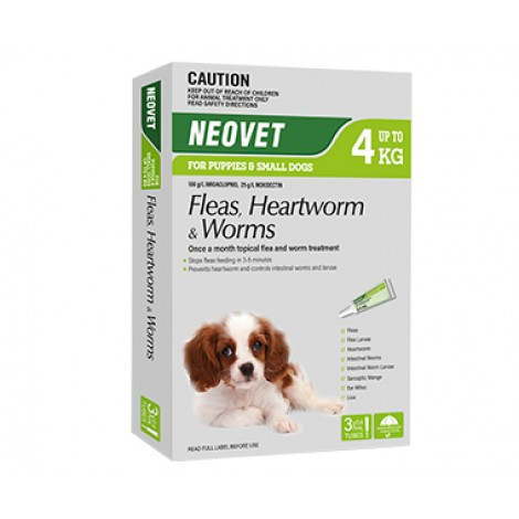 Neovet For Small Dogs up to 4kg (8.8lbs) Green Image