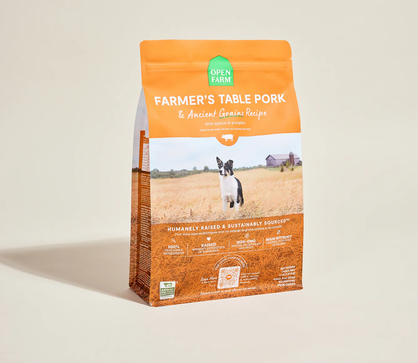 Farmer's Table Pork & Ancient Grains Dry Dog Food Image 0