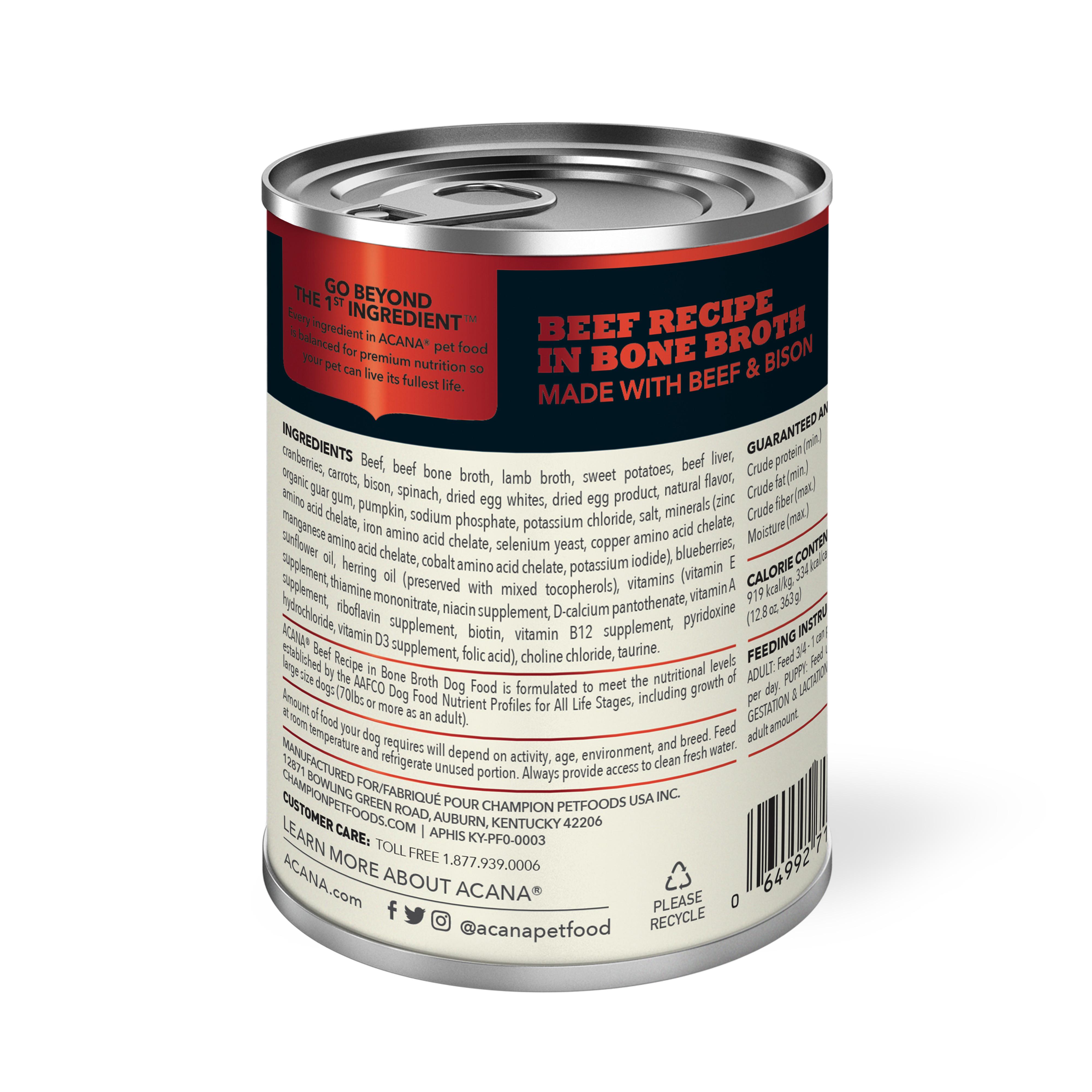 ACANA Premium Chunks - Beef Recipe in Bone Broth Image 1