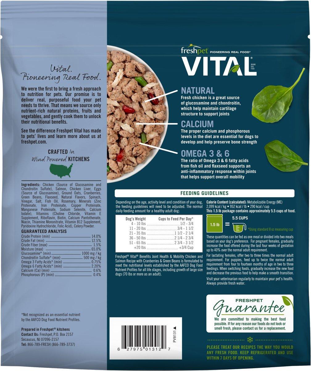 BENEFITS Joint Health & Mobility Chicken & Salmon Recipe with Cranberries & Green Beans Fresh Dog Food Image 1
