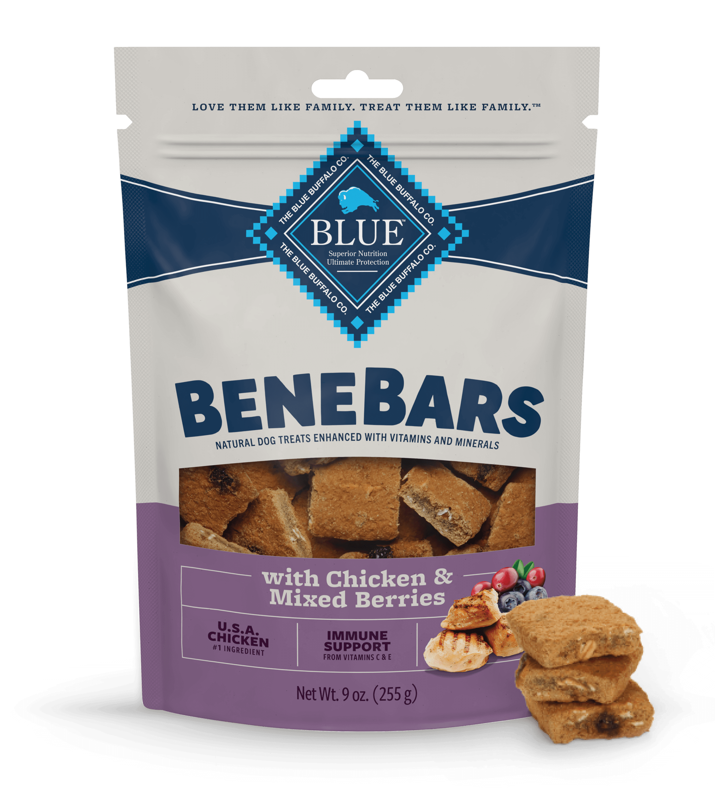 Benebars Dog Treats Immune Chicken & Berries Image 0